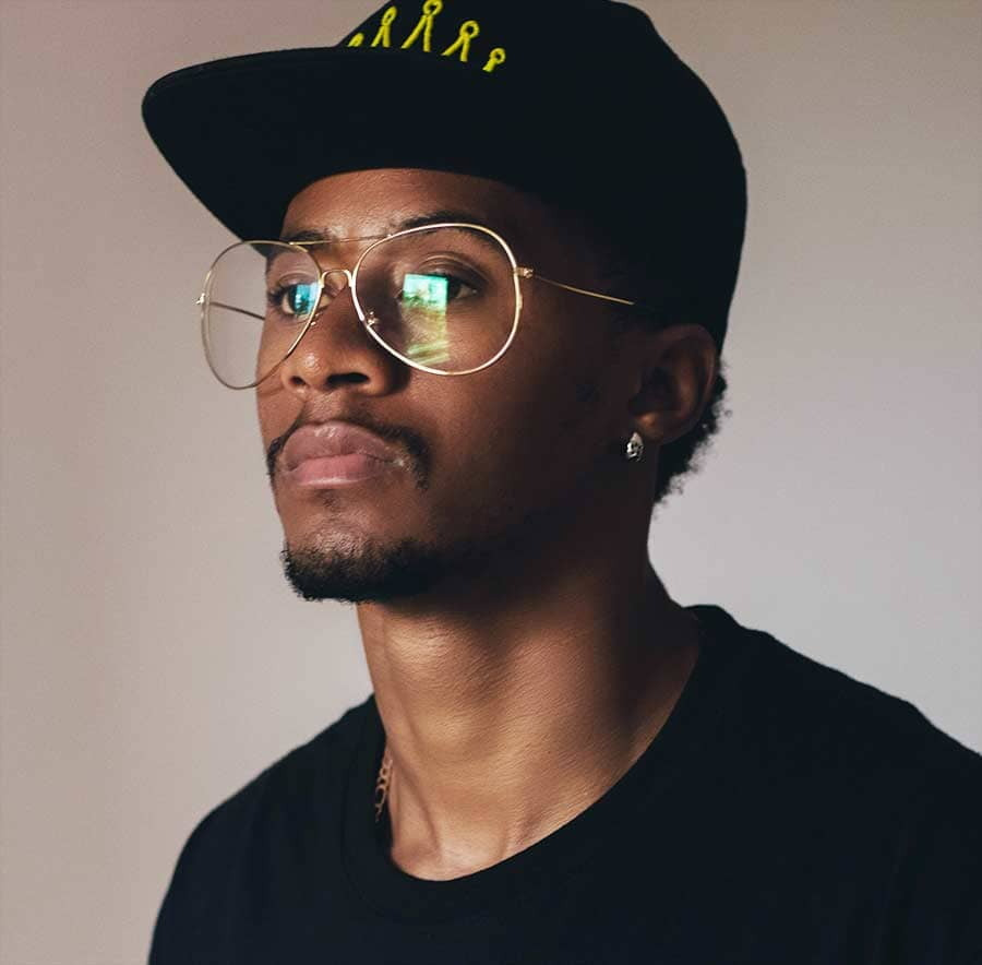 A gentleman wearing high-quality prescription glasses from Dynamic Vision Optometrists