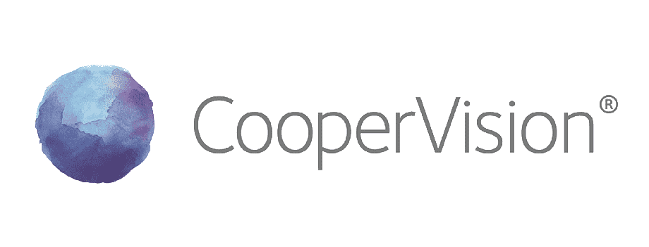 CooperVision logo, manufacturer of MiSight 1 Day contact lenses for myopia management in children