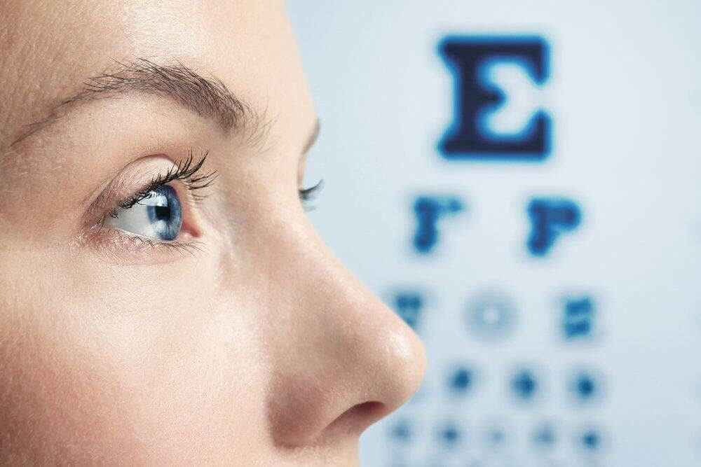 A woman getting an eye test at her nearest Dynamic Vision Optometrist