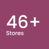 A badge indicating that there are 46+ Dynamic Vision Stores in South Africa