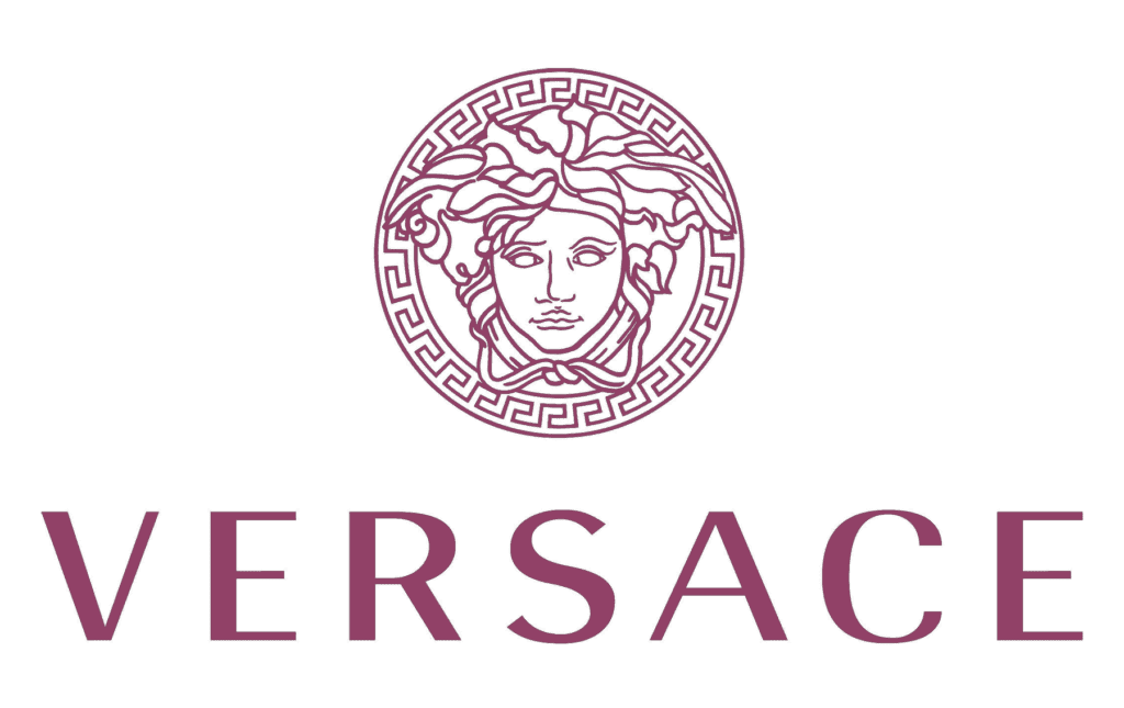 The Versace logo, a sought-after brand of polarised prescription sunglasses
