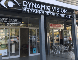 The entrance of the Dynamic Vision store in Bryanpark