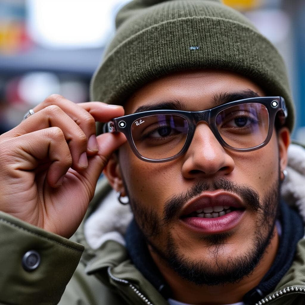 One of Dynamic Vision Optometrists' satisfied customers wearing Ray Ban spectacles