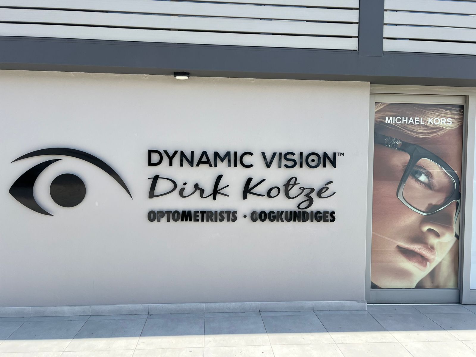 Outside sign at Dynamic Vision in George