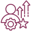 Icon representing professional development, training workshops, and CPD opportunities for optometrists